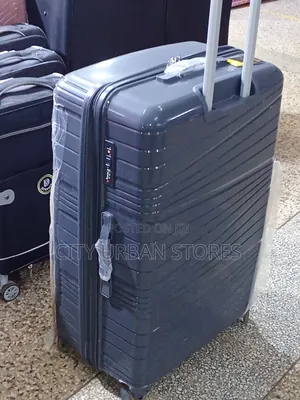 Grey Color Medium 4 Wheels Suitcase
