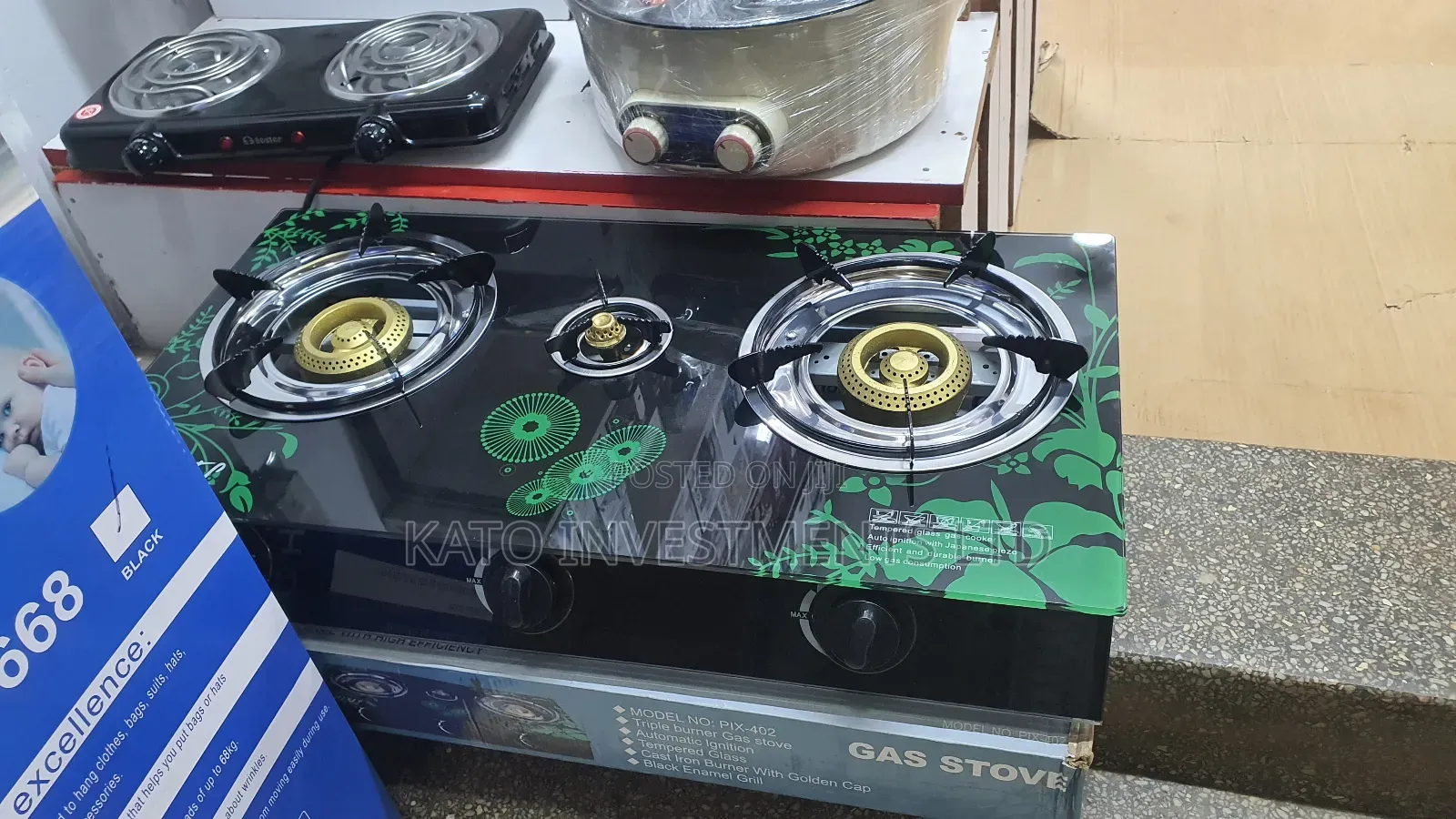 Pixel Pix-402 3 Burner Gas Stove