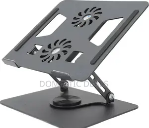 Adjustable Laptop Stand With Stepless Adjustment, Cooling Fan