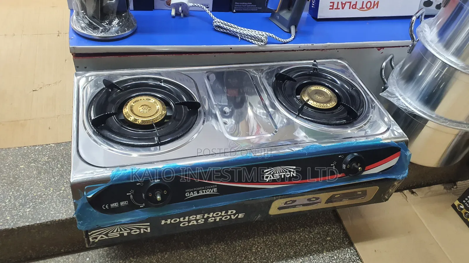 Gaston Steel Double Burner Self Ignition Burner