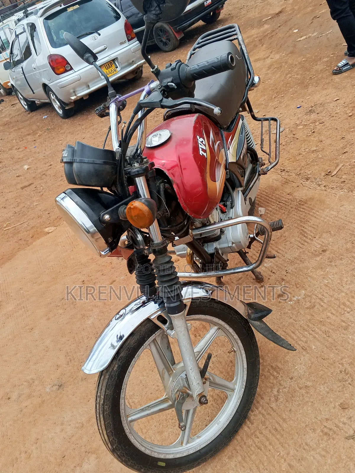 TVS XL 100 2018 Red