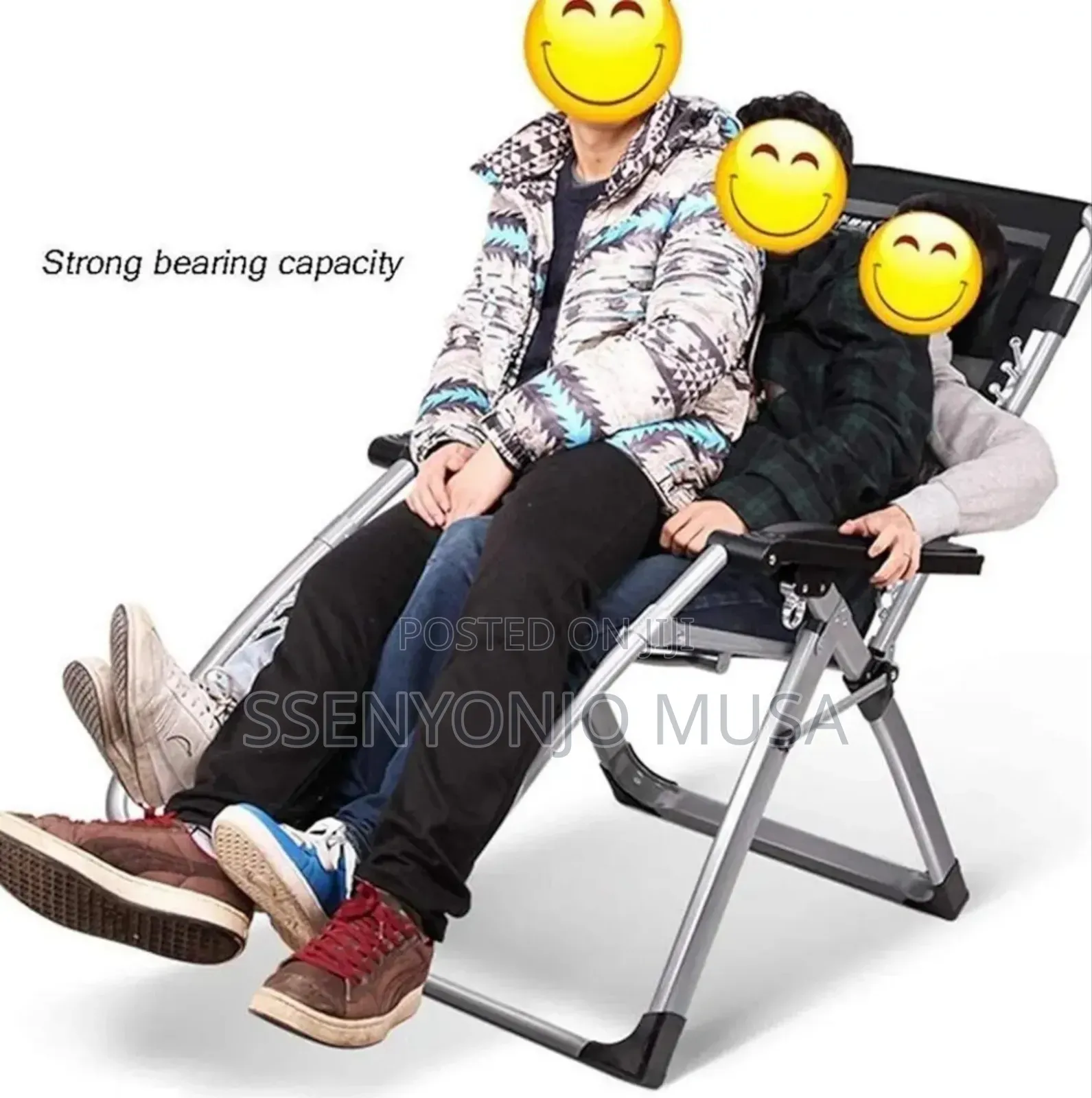 Adjustable Outdoor Zero Gravity Camping Chair With Cushion Cup