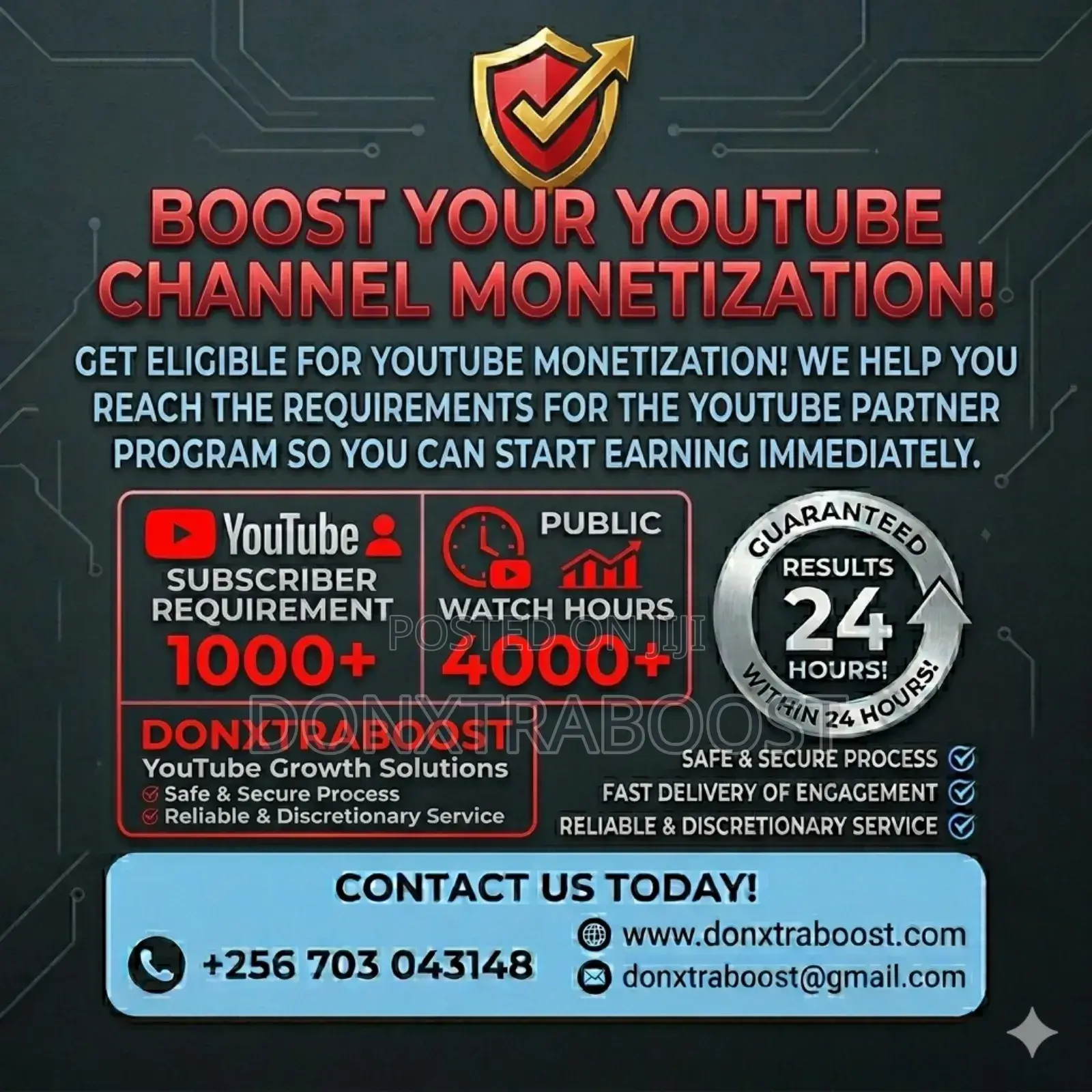 Get Youtube Monetization And Start Earning In 24 Hours