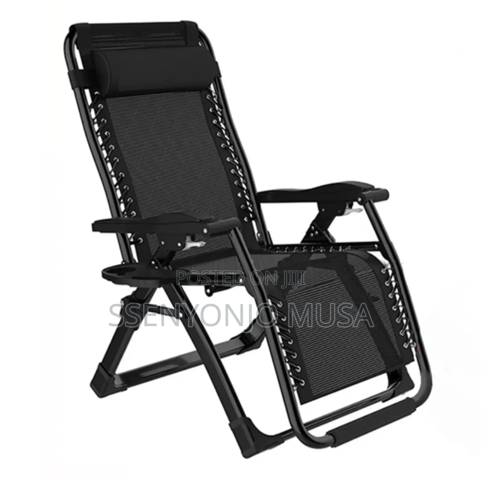 Adjustable Outdoor Zero Gravity Camping Chair With Cushion Cup