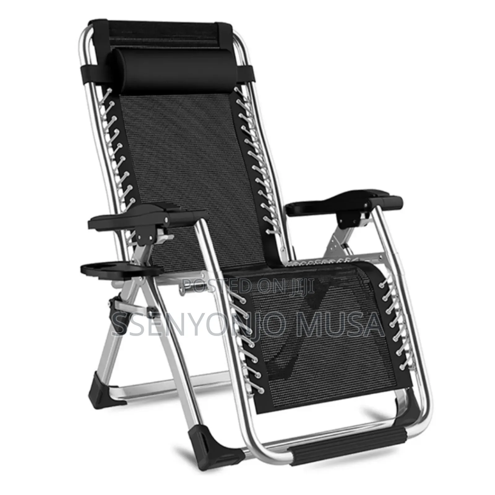 Adjustable Outdoor Zero Gravity Camping Chair With Cushion Cup