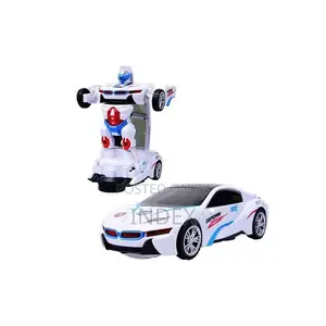 Transformer Robot Toy Car - White