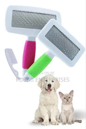 2 in 1 Pet Grooming Kit(Slicker Brush and Comb)