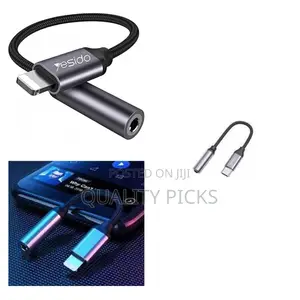 Yesido Audio Adapter Lightning to 3.5mm Headphone Adapter