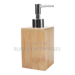 Bamboo Liquid Soap Dispenser ~ Square