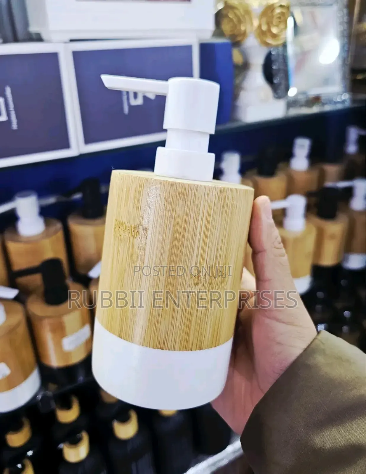 Bamboo Liquid Soap Dispenser