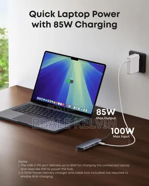 Anker 7in1 Usb C Hub Multi Port Usb Adapter for Laptop/Mac, at 60hz