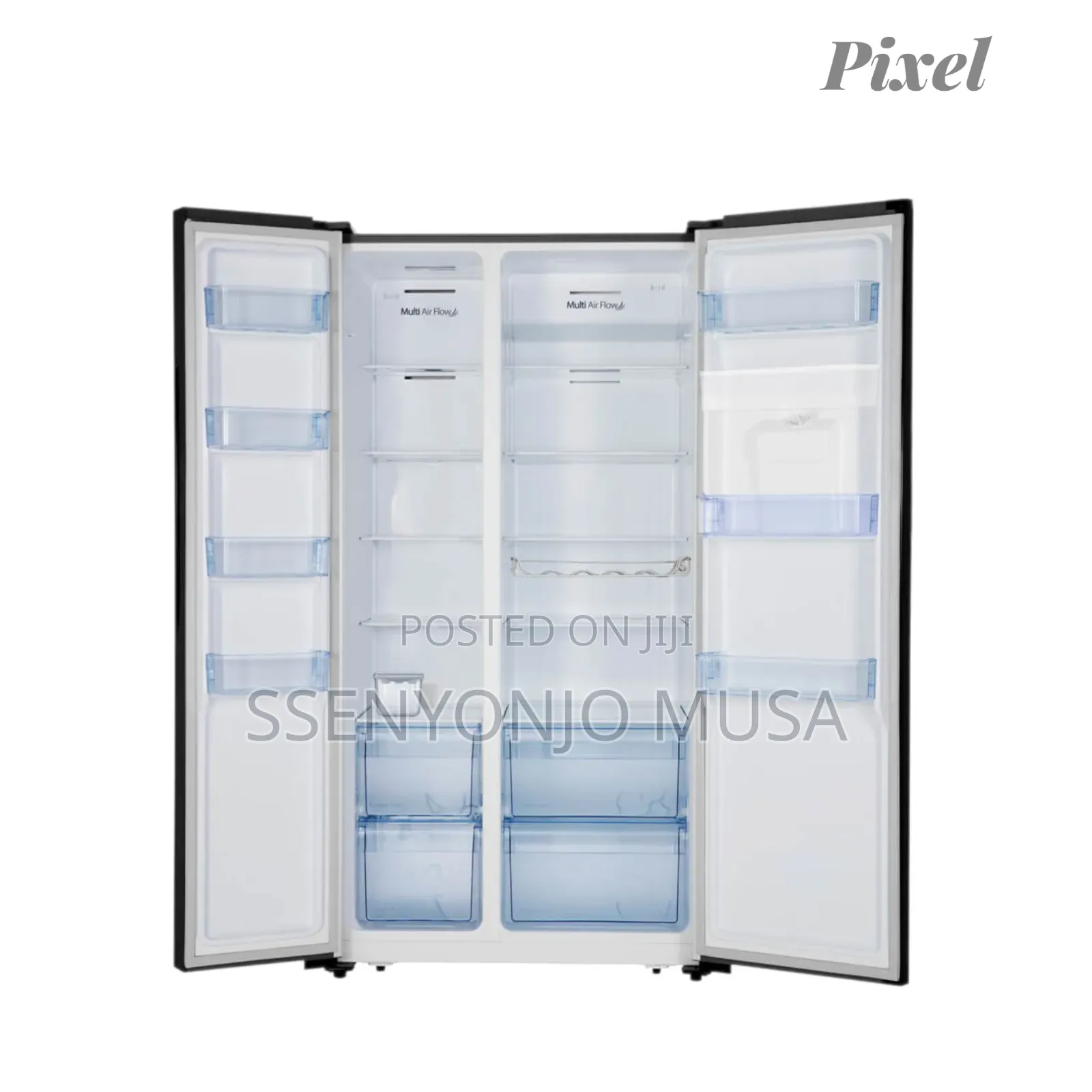 Pixel 670l Double Side-by-Side Fridge With Water Dispenser