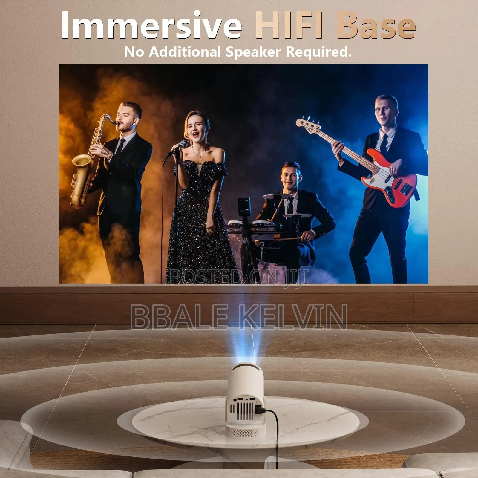 Uhd Mini Smart Projector [Netflix, Youtube,Football Streaming Apps]