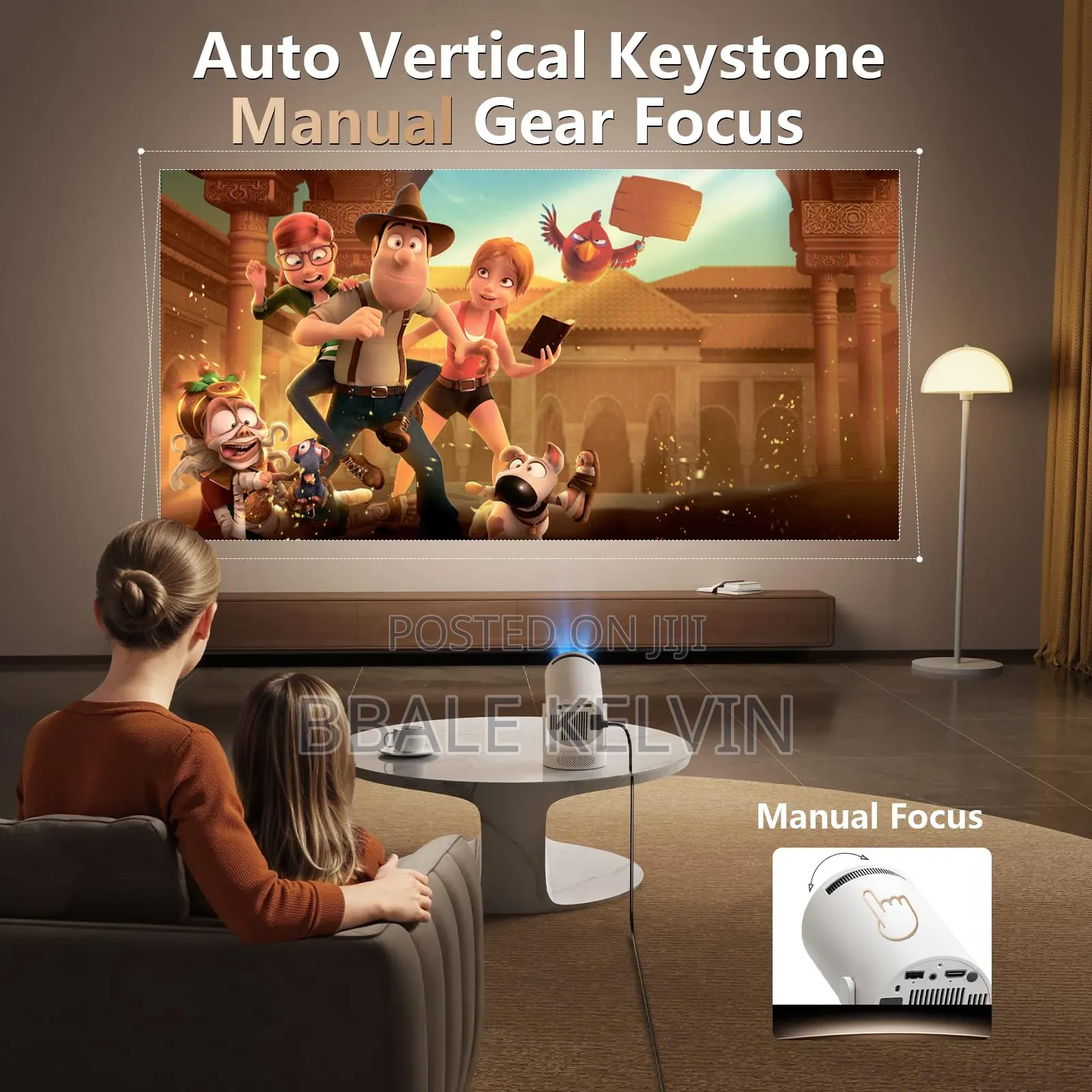 Uhd Mini Smart Projector [Netflix, Youtube,Football Streaming Apps]