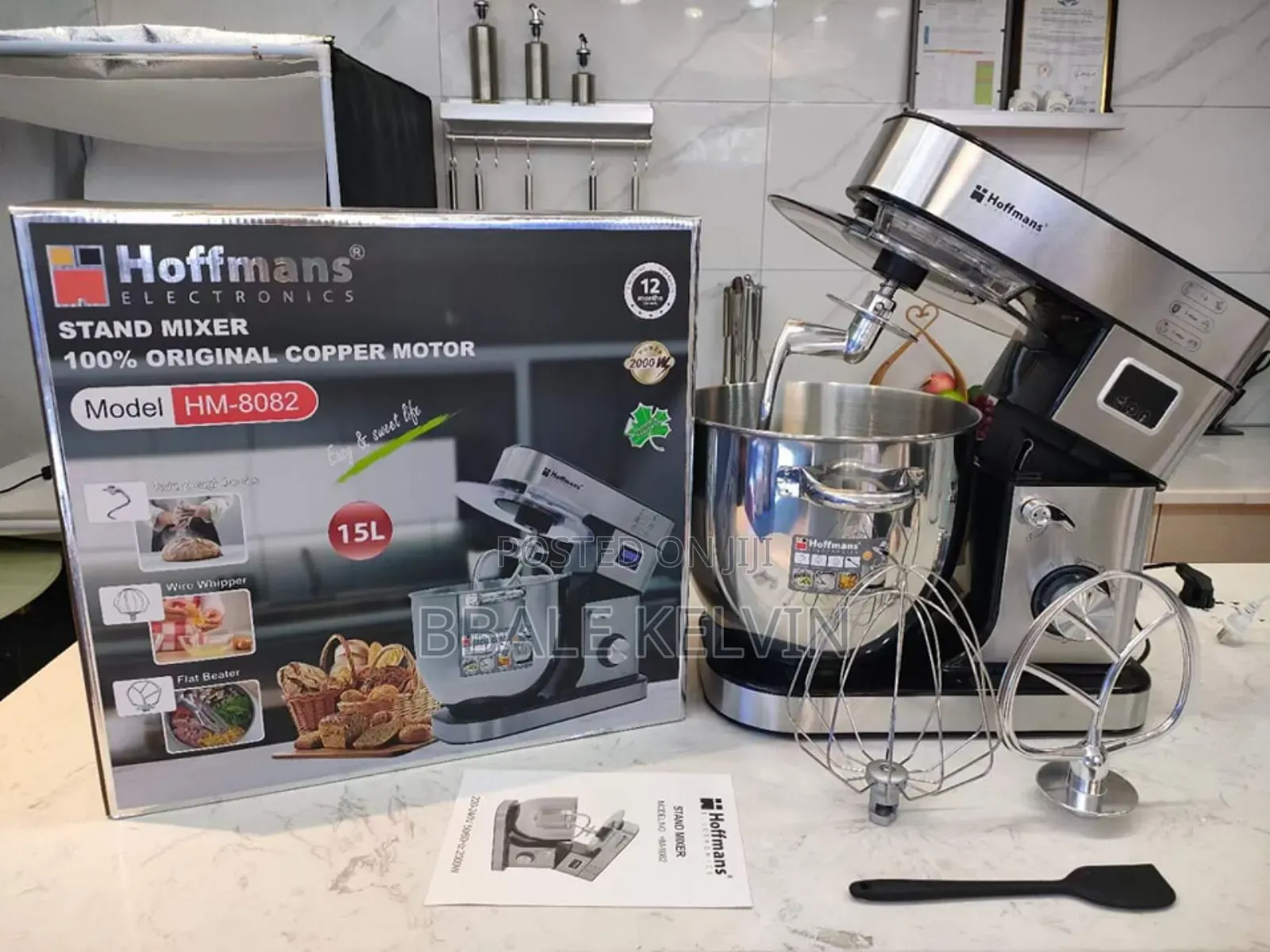 Hoffmans 15 Liters Commercial Stand Mixer Hm-8082