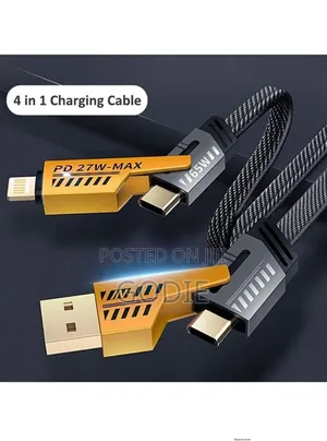 Multifunctional 4-in-1 High-Quality Charging Cable.
