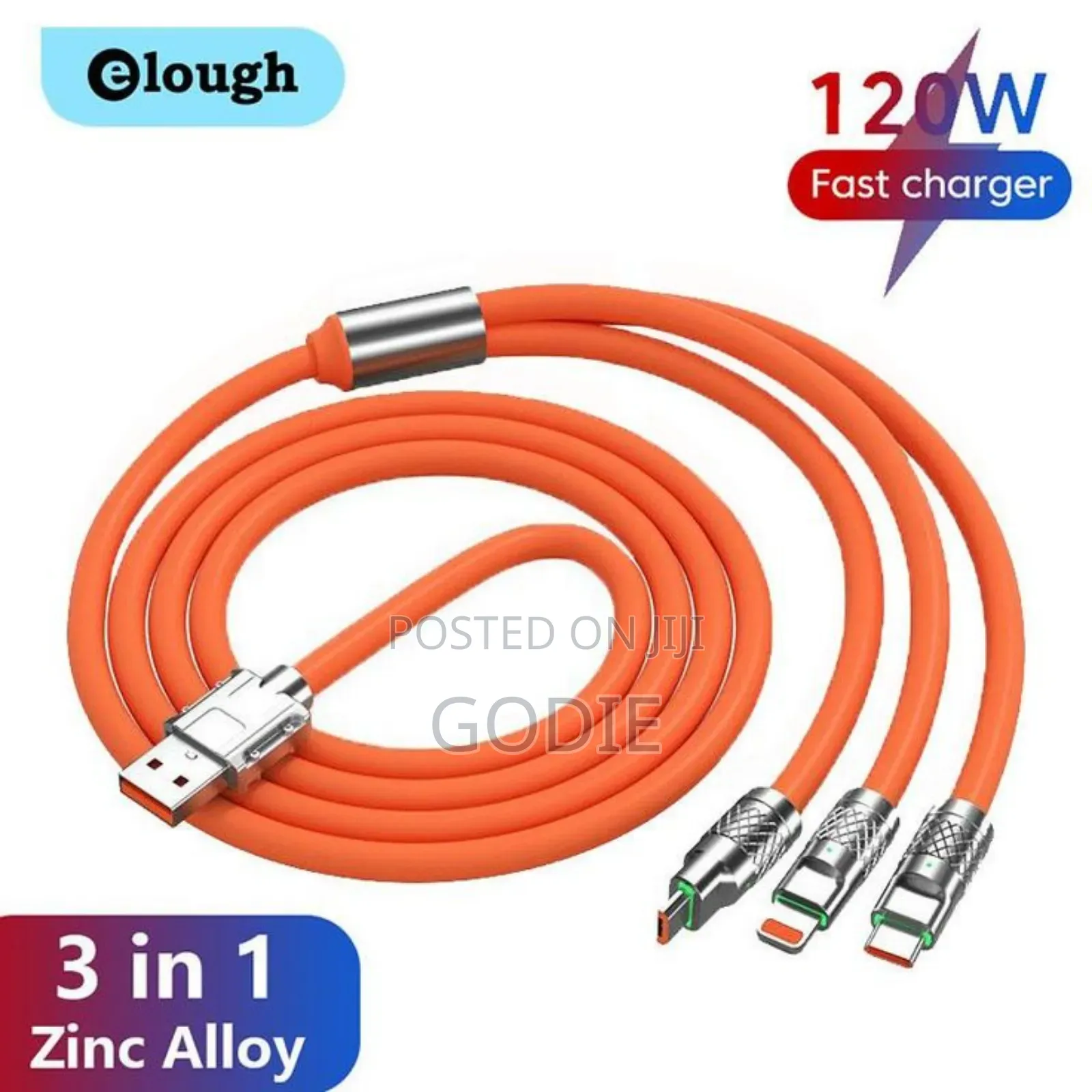 3-in-1 Fast Charging Data Cable Designed to Power Multiple Devices.