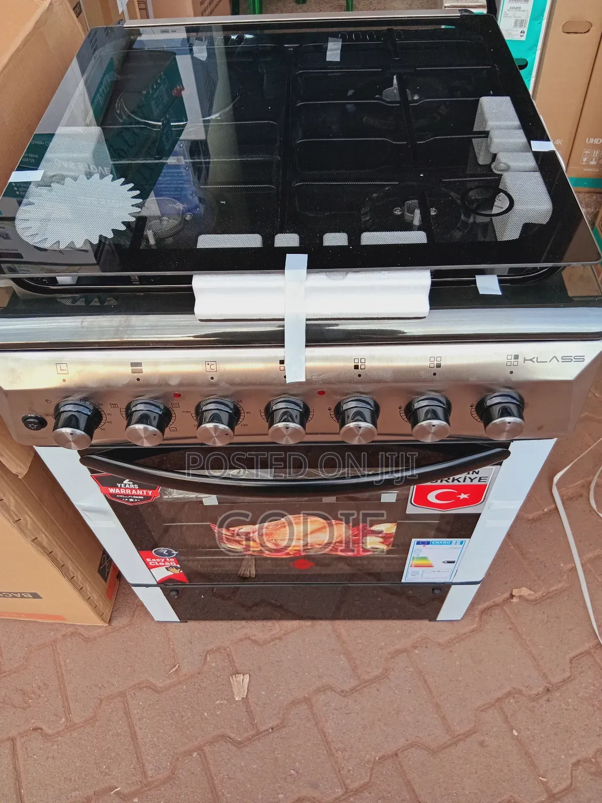 Klass 3gas + 1 Hot Plate 60x60cm Cooker.