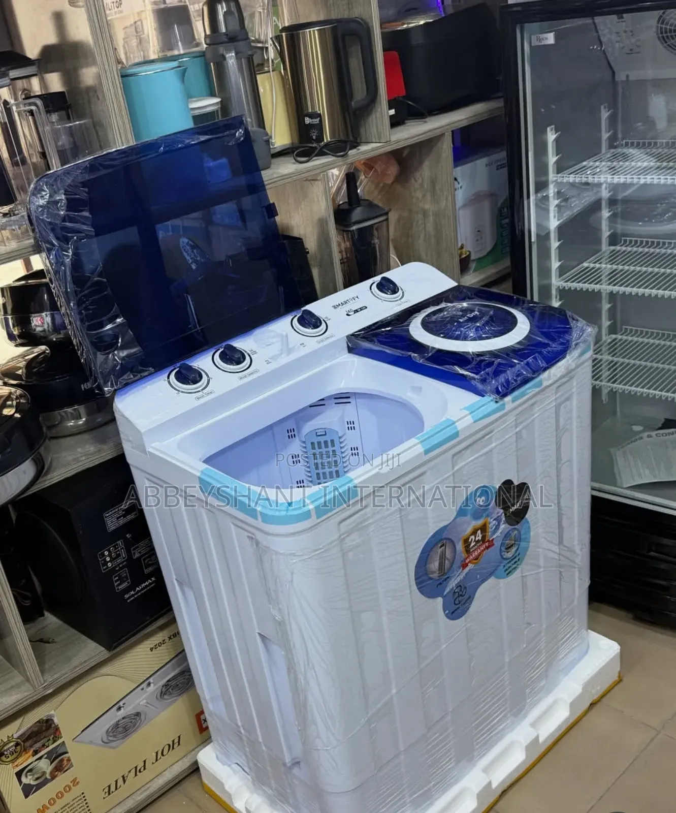 Wintex 16kg Semi-Automatic Twin Tub Washing Machine.
