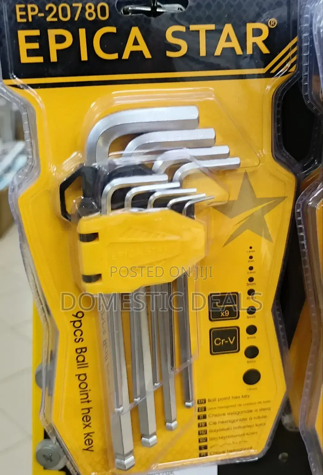 Epica Star 9-Piece Ball Point Hex Key Set