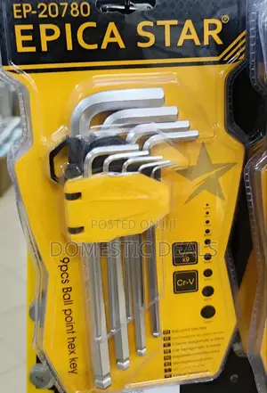 Epica Star 9-Piece Ball Point Hex Key Set