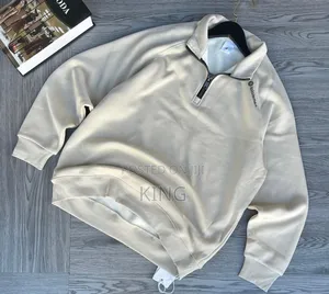 Cream Cardiff Quarter Zip Sweater