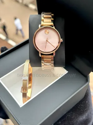 Movado Bold Shimmer Rose Gold-Tone Ladies Watch