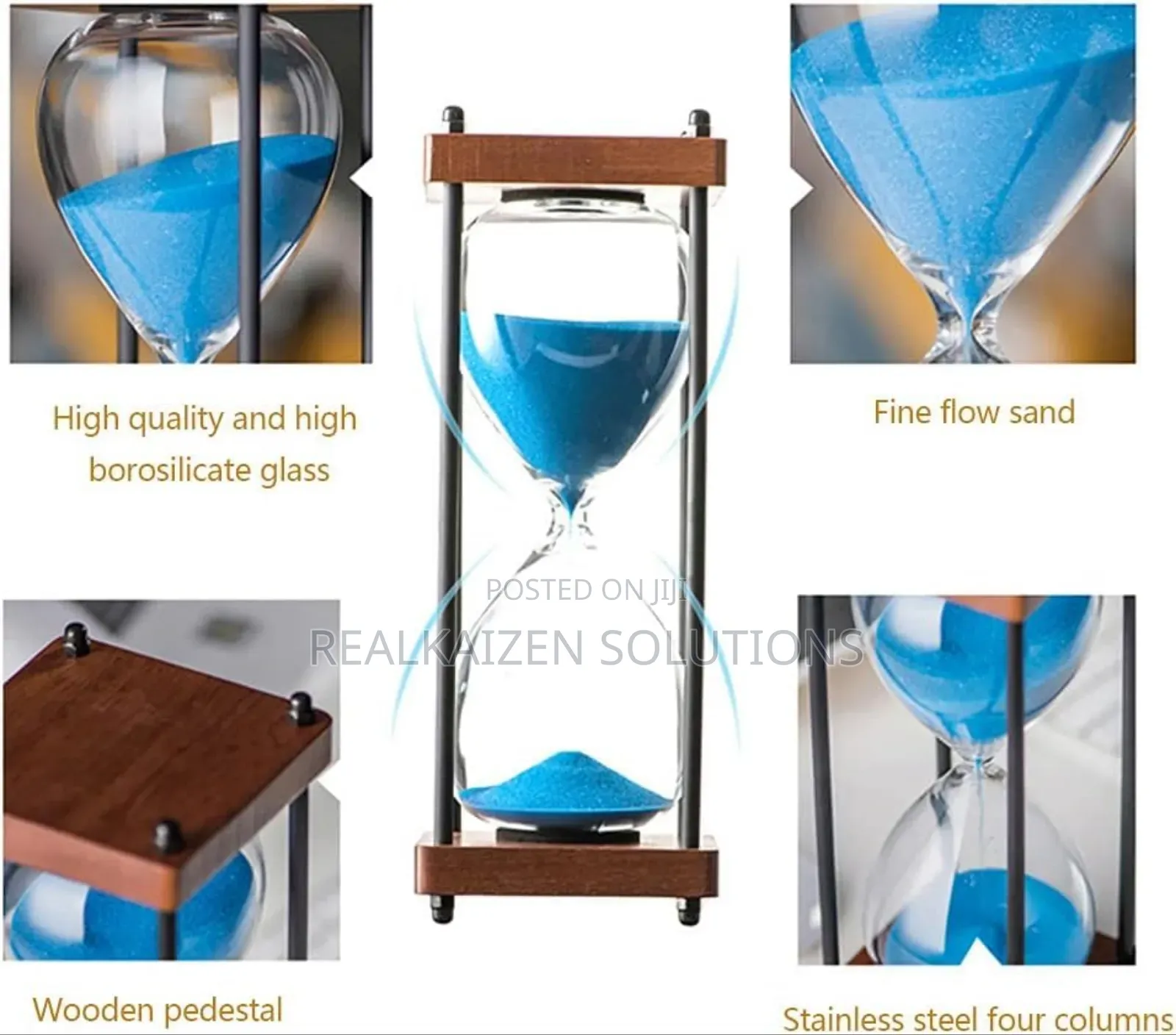 Usa Hour Glass Timer Metal Sand Timer