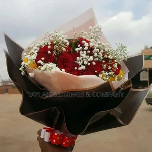 Red and White Flower Bouquet