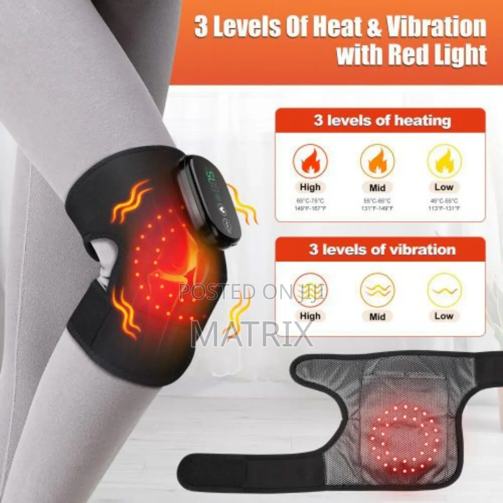 Knee Massager With Infrared Red Light Cordless
