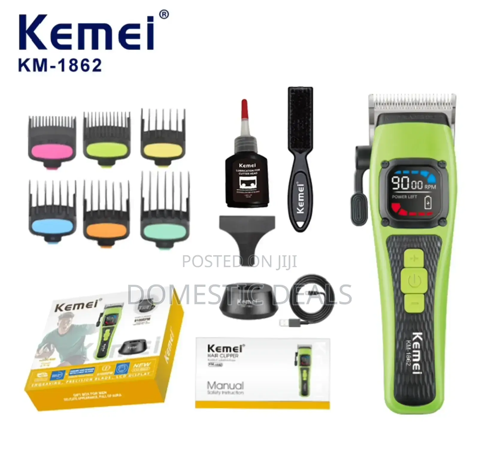 Kemei Km-1862 Electric Hair Clipper Set.