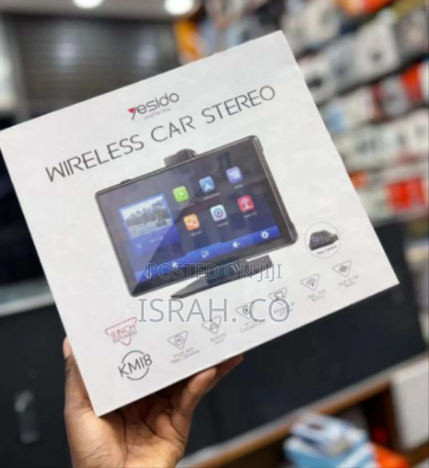 Yesido Km18 Wireless Car Stereo Multimedia Player - Multicolor