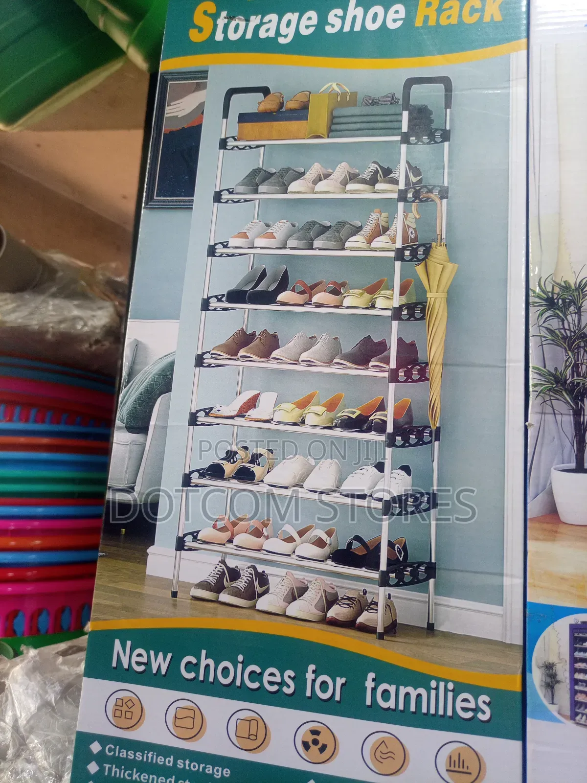 9-Tier Multifunctional Storage Shoe Rack