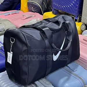 Branded Duffle Bag With a Removable Shoulder Strap,