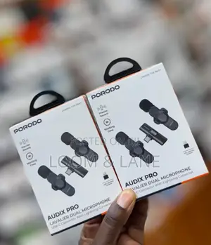 Porodo Audix Pro Lavalier Dual Microphone