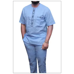 Tropical Formal Wear African Linen Suit
