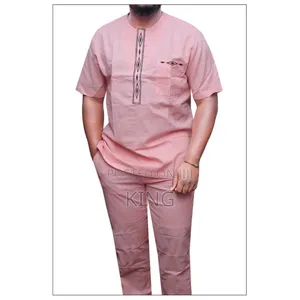 Bold Print Linen Suit