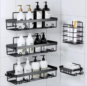 Black 5 PCS Shower Caddy