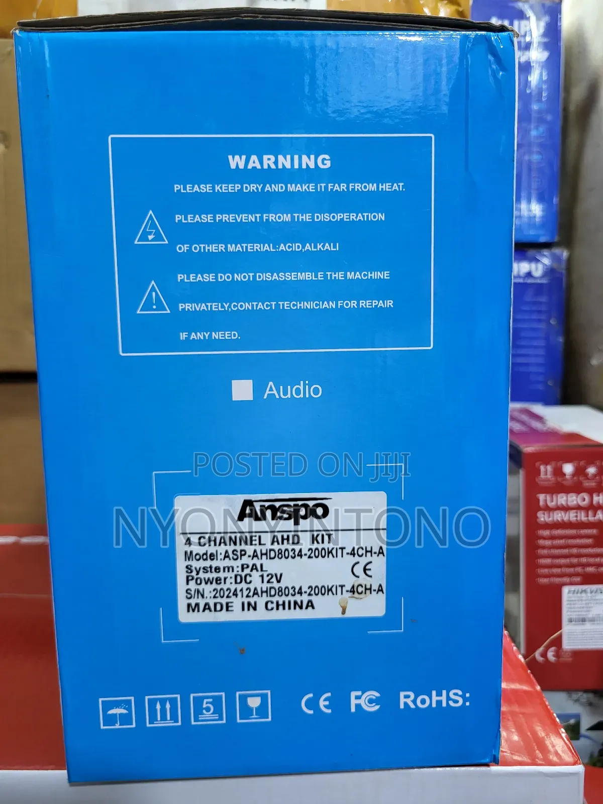Anspo 24/7 Full Colour CCTV Camera Kit With 500gb Hard Drive