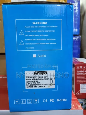 Anspo 24/7 Full Colour CCTV Camera Kit With 500gb Hard Drive