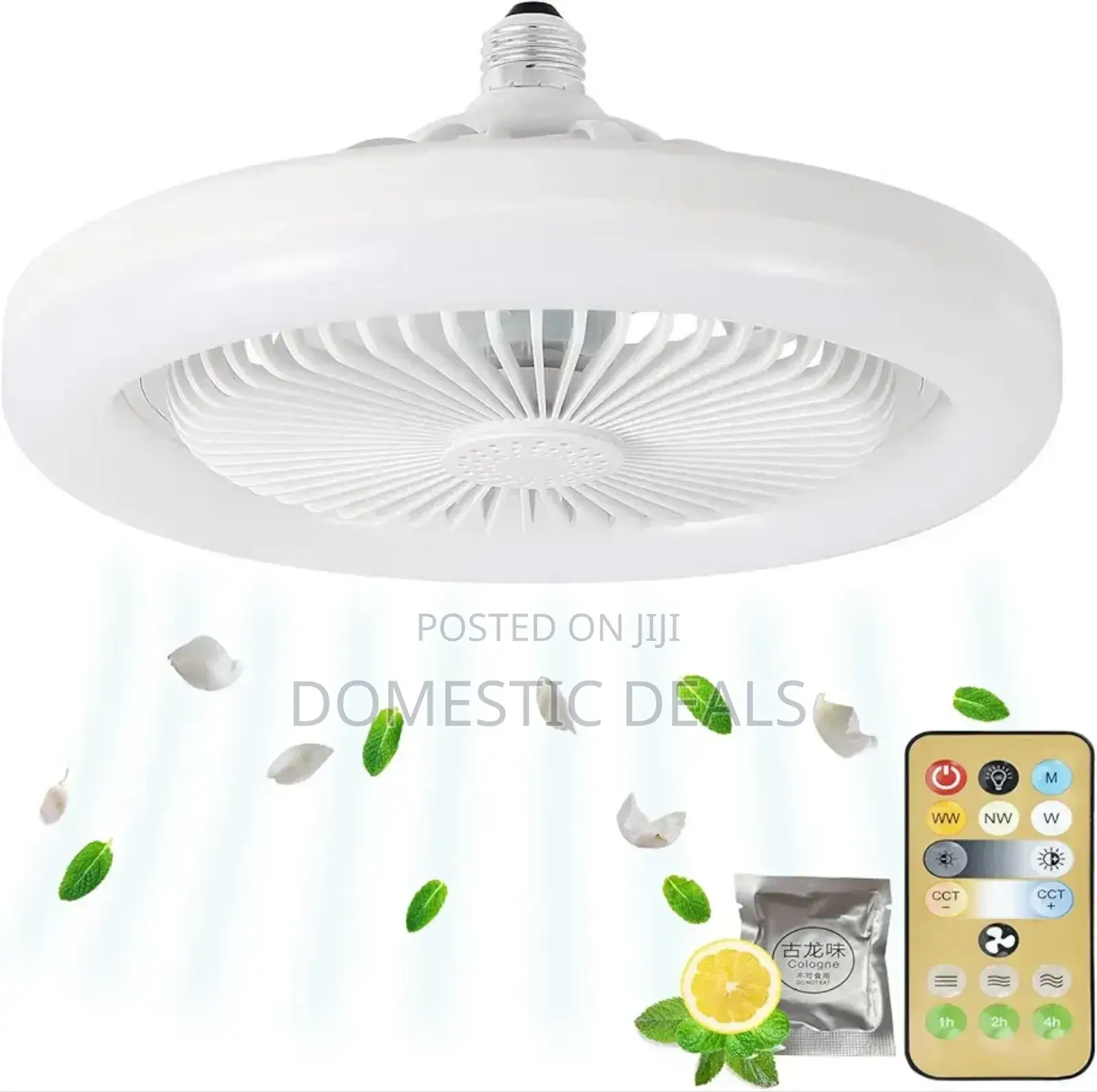 Modern Enclosed Led Ceiling Fan