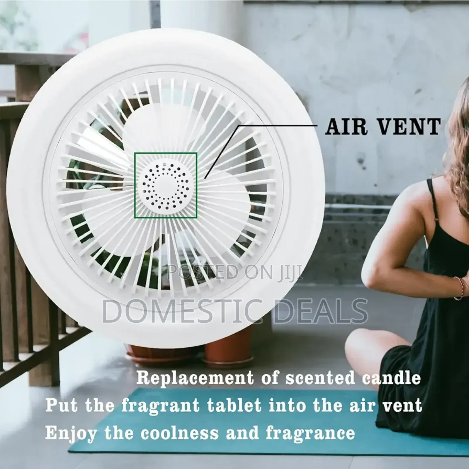 Modern Enclosed Led Ceiling Fan