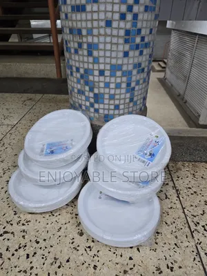 25pcs Plain White Disposable Plates Plain White Disposable Plates