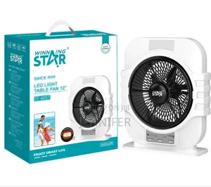 Winning Star St-405712-Inch Rechargeable Table Fan