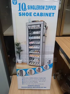 10 Tier Plastic Shoe Storage Cabinet