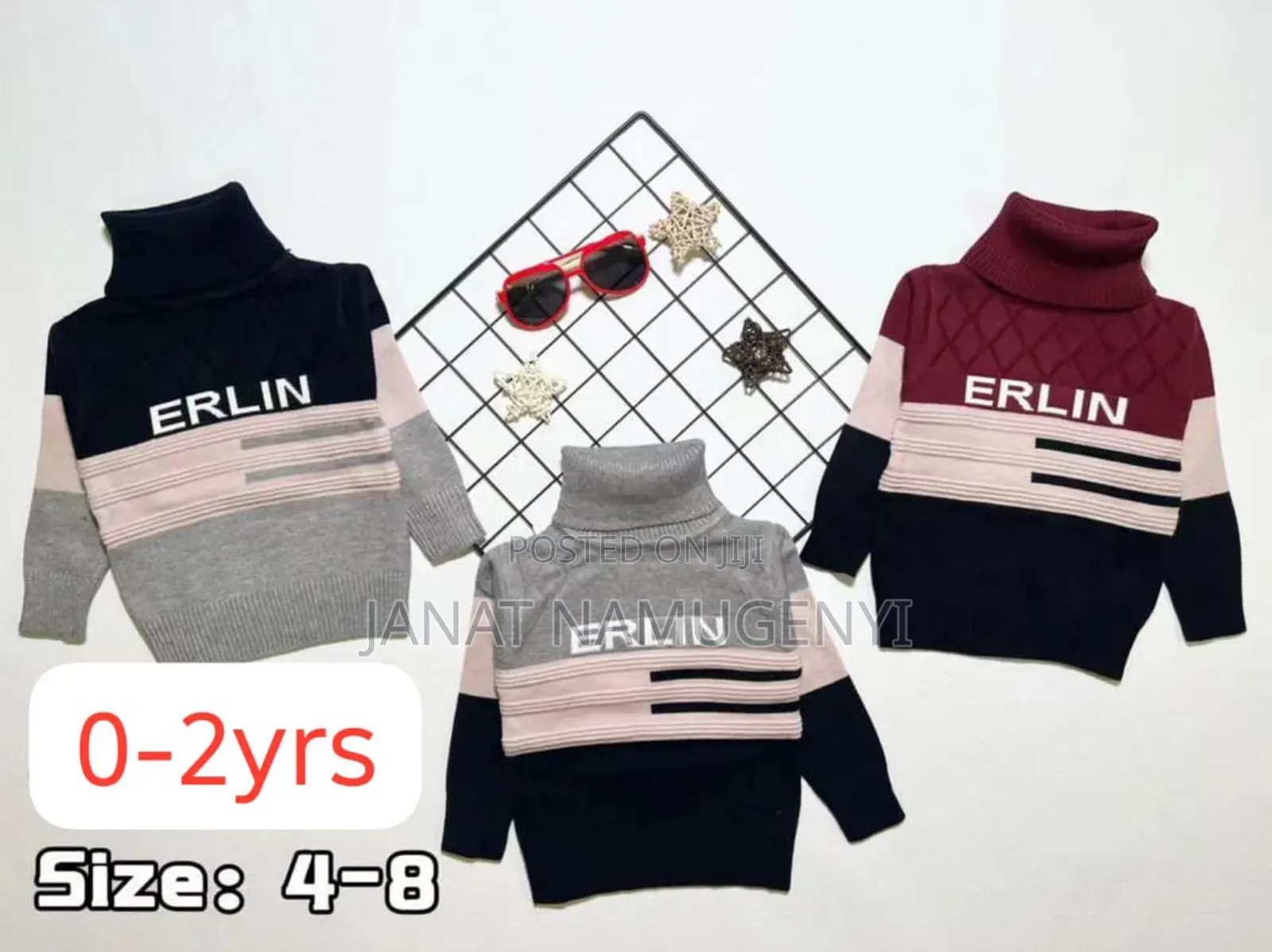 Childrens Pull Neck Sweaters