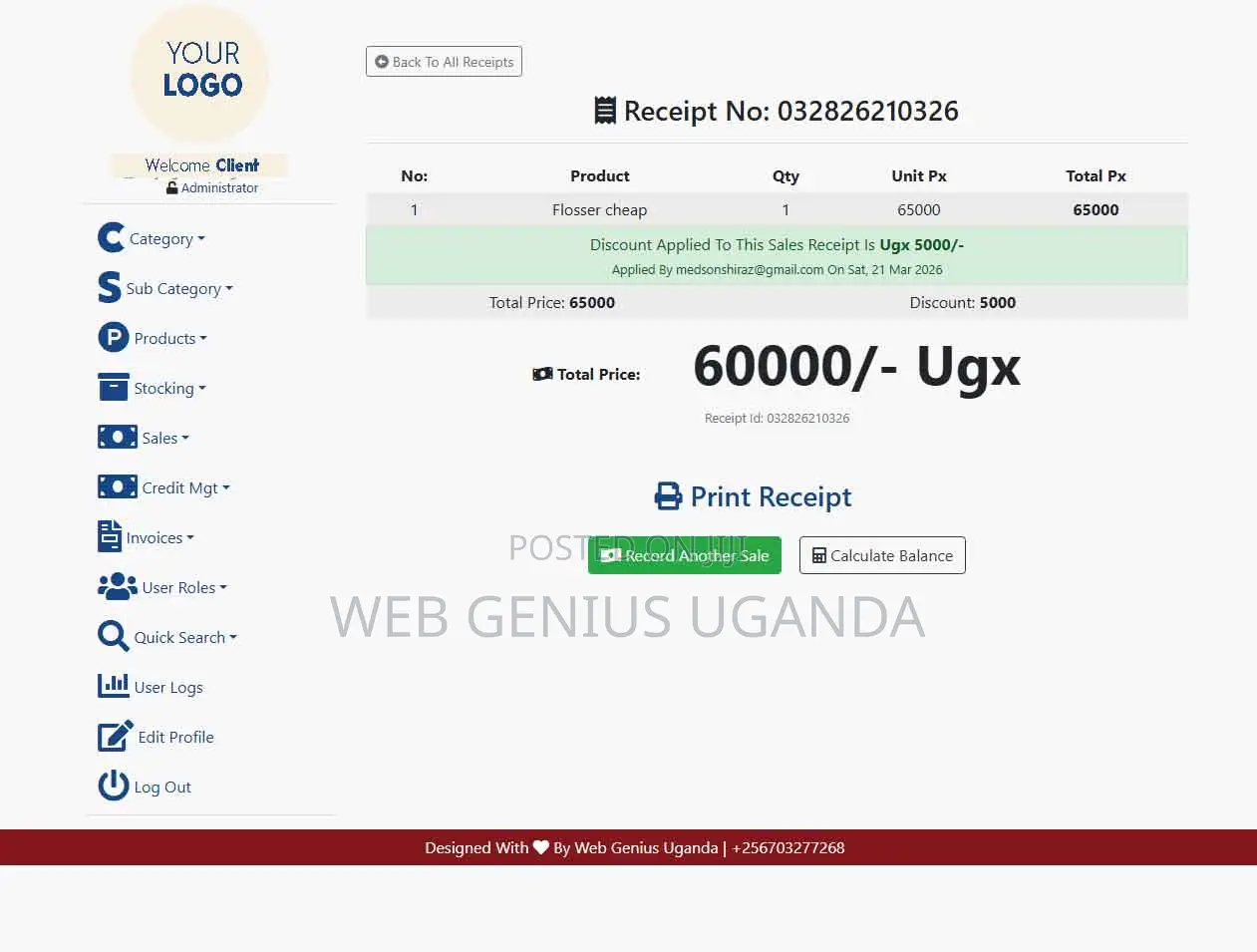 Wholesale Reatil Business System