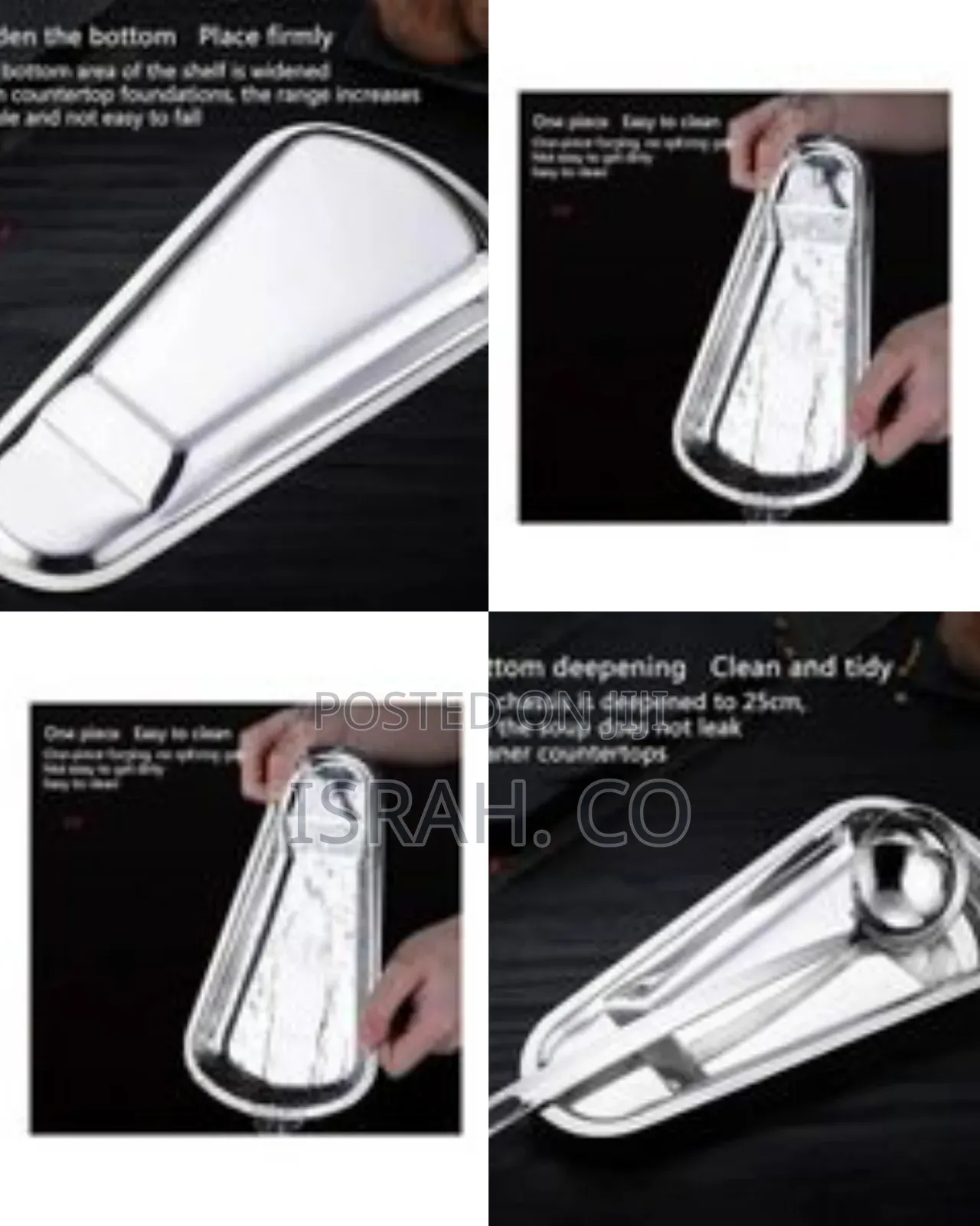 Stainless Steel Hot Pot Utensil Drip Tray Set