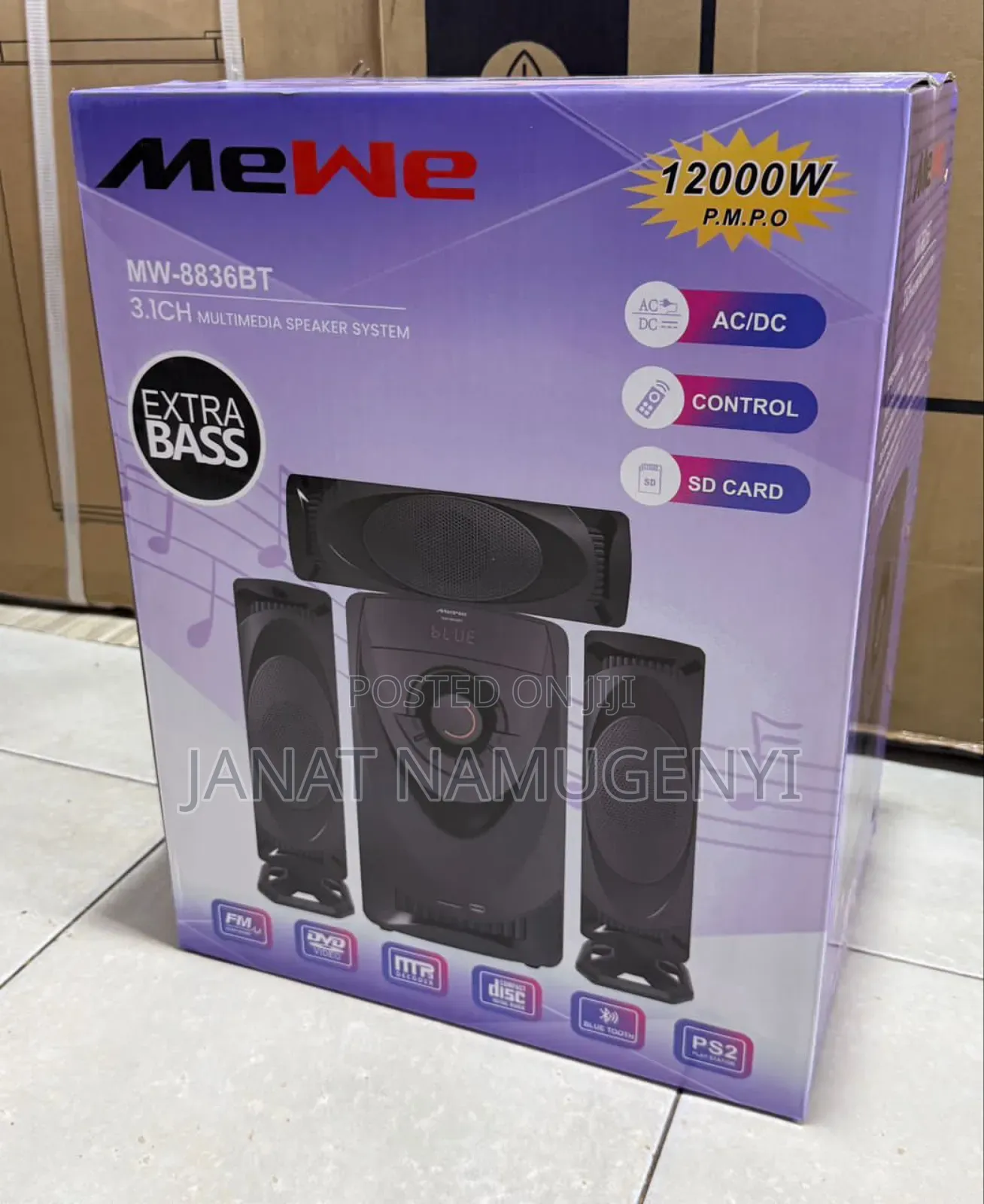 Mewe 3.1ch Model8836 Bluetooth Multimedia System
