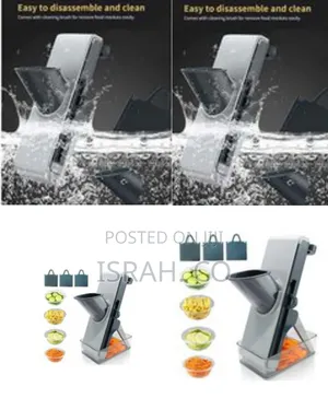 Versatile Upright Vegetable Slicer and Mandoline Chopper - Multicolor